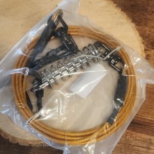 4 Left-Pet  Cable Orange 4MM 10ft Long